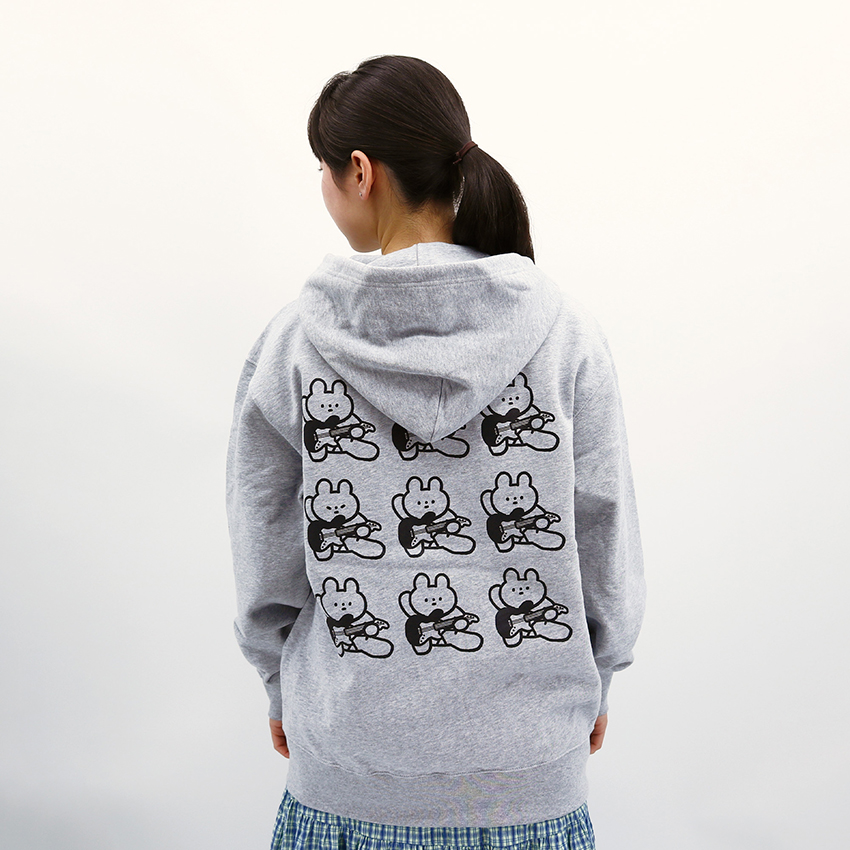 荒吐×きっこうちゃん FIRE&ICE ジップパーカー＜グレー＞