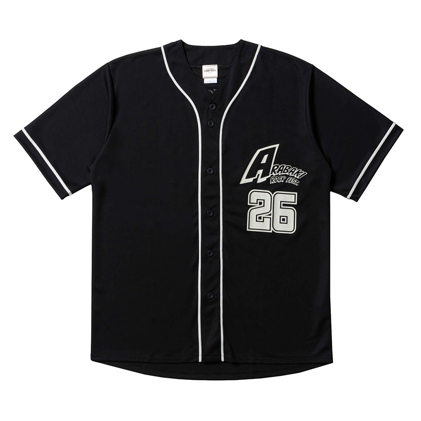 ARABAKI ROCK FEST.26×GAN-BAN　ベースボールシャツ