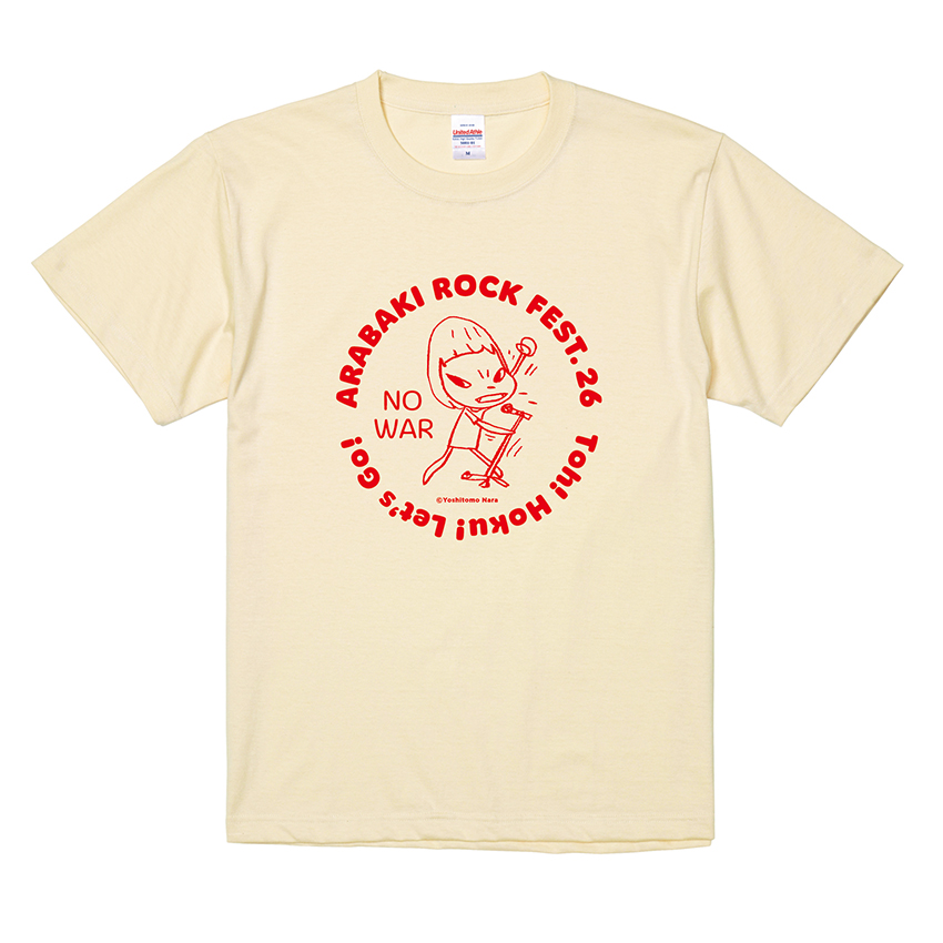 ARABAKI ROCK FEST.26×奈良美智　モコモコプリントTシャツ