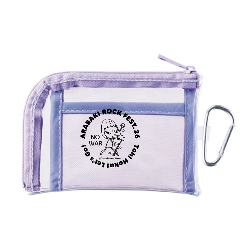 ARABAKI ROCK FEST.26×奈良美智　カラビナクリアミニポーチ