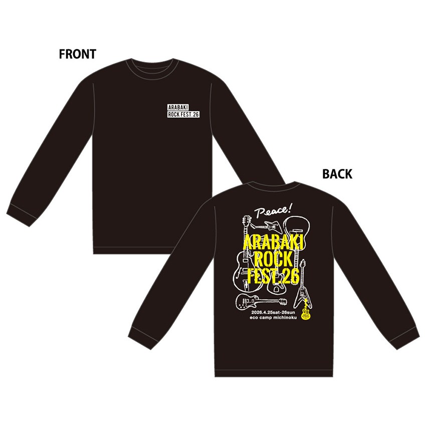 ロングスリーブTシャツ〈ブラック〉