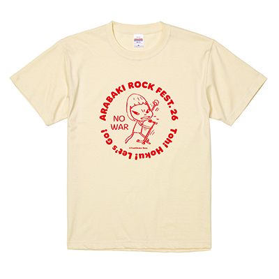 ARABAKI ROCK FEST.26×奈良美智 モコモコプリントTシャツ